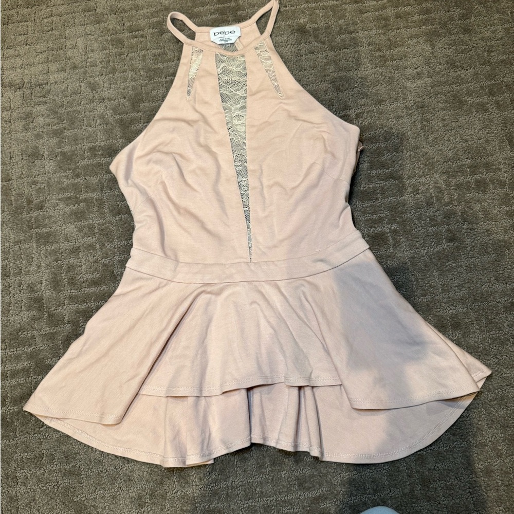 bebe blush pink top